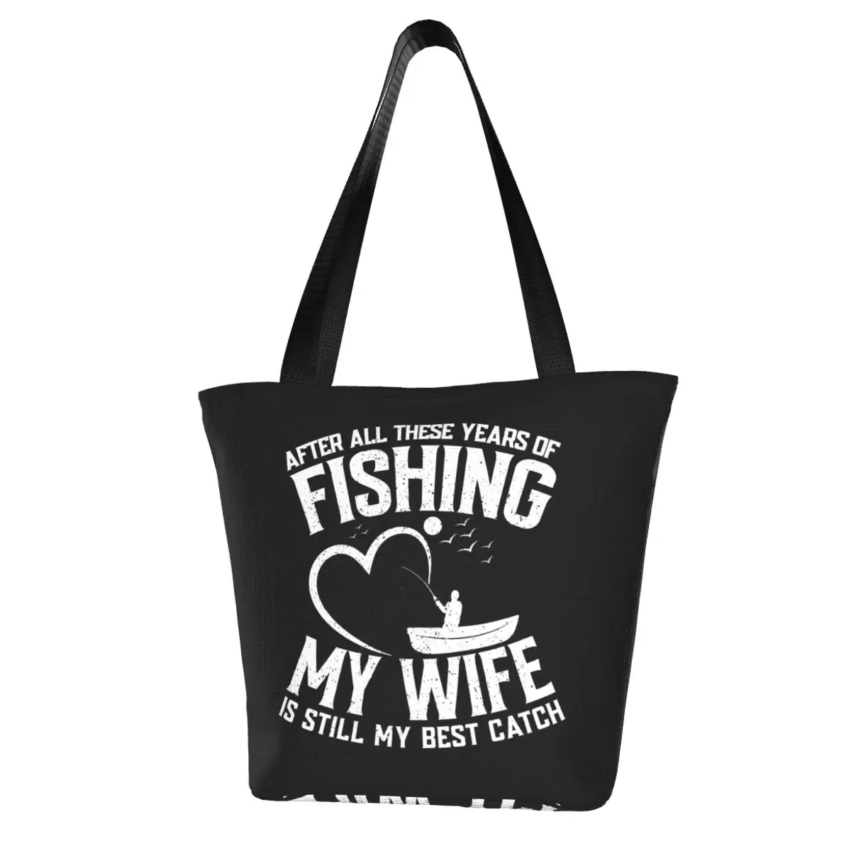 Fishing My Wife Shopping Bag Best Catch Of His Life Business Woman Handbag Gift Stylish Cloth Bags
Fishing My Wife Shopping Bag Best Catch Of His Life Business Woman Handbag Gift Stylish Cloth Bags