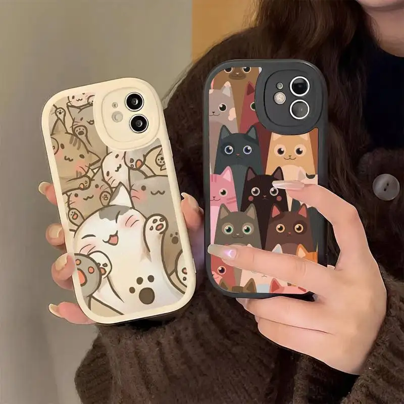 Cartoon Cute Cats Background Hard Leather Phone Case for iPhone 13 12 Mini 11 14 Pro Max Xs X Xr 7 8 Plus 6 6s Se silicone Cover
Cartoon Cute Cats Background Hard Leather Phone Case for iPhone 13 12 Mini 11 14 Pro Max Xs X Xr 7 8 Plus 6 6s Se silicone Cover