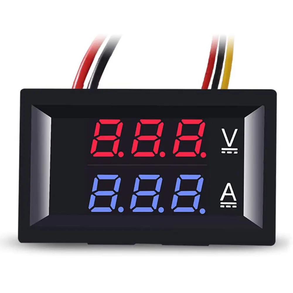 DC 0-100V 10A Digital Voltmeter Ammeter Dual Display Voltage Detector Current Meter Panel Amp Volt Gauge 0.28" Red Blue LED
DC 0-100V 10A Digital Voltmeter Ammeter Dual Display Voltage Detector Current Meter Panel Amp Volt Gauge 0.28" Red Blue LED