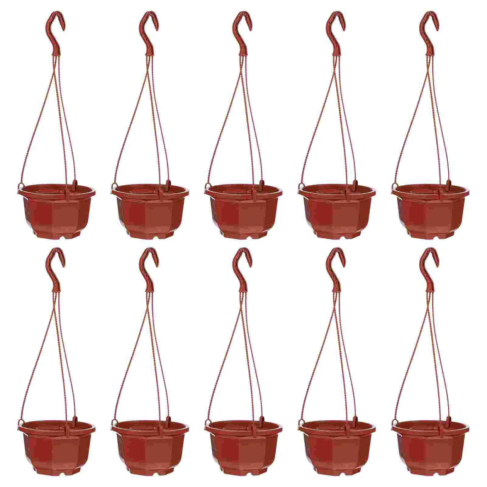 

Hanging Flower Pot Planter Pots Plastic Basket Planters Baskets Orchid Nursery Holder Flowerpots Wall Balcony Containers Railing