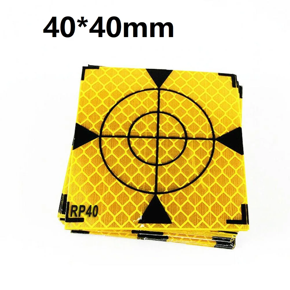 Total Station Reflective Tape Reflective Sheet Reflector Target Tool Parts Yellow 20/30/40/50/60mm Acrylic 100 Pcs
Total Station Reflective Tape Reflective Sheet Reflector Target Tool Parts Yellow 20/30/40/50/60mm Acrylic 100 Pcs