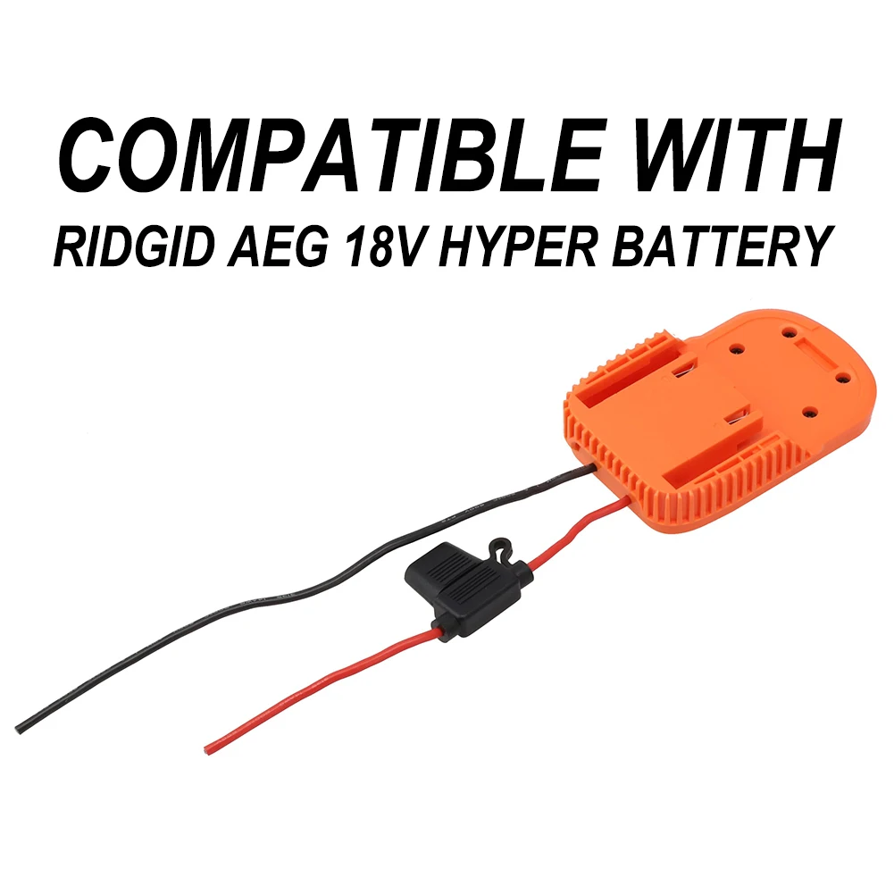 Durable Power Wheel Adapter Equipment With Fuse &Wire 112.7*74.6*23.7mm 18V Hyper Li-Ion Battery For Ridgid AEG
Durable Power Wheel Adapter Equipment With Fuse &Wire 112.7*74.6*23.7mm 18V Hyper Li-Ion Battery For Ridgid AEG