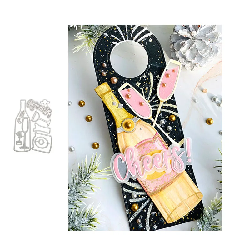 JC Winebowl Champagne Craft Mold Metal Cutting Dies for Scrapbooking Stencil Handmade Tool Paper Card Make Design Decor Template
JC Winebowl Champagne Craft Mold Metal Cutting Dies for Scrapbooking Stencil Handmade Tool Paper Card Make Design Decor Template