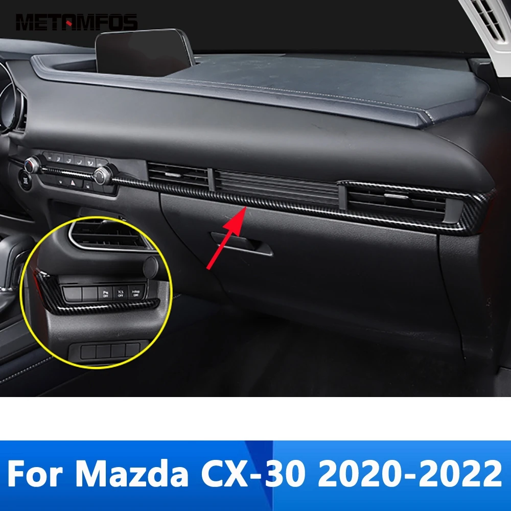 Для Mazda CX-30 CX30 2020 2021 2022 углеродное волокно центральная консоль панель приборной панели полоса крышка молдинг отделка Аксессуары автостайлинг
Для Mazda CX-30 CX30 2020 2021 2022 углеродное волокно центральная консоль панель приборной панели полоса крышка молдинг отделка Аксессуары автостайлинг