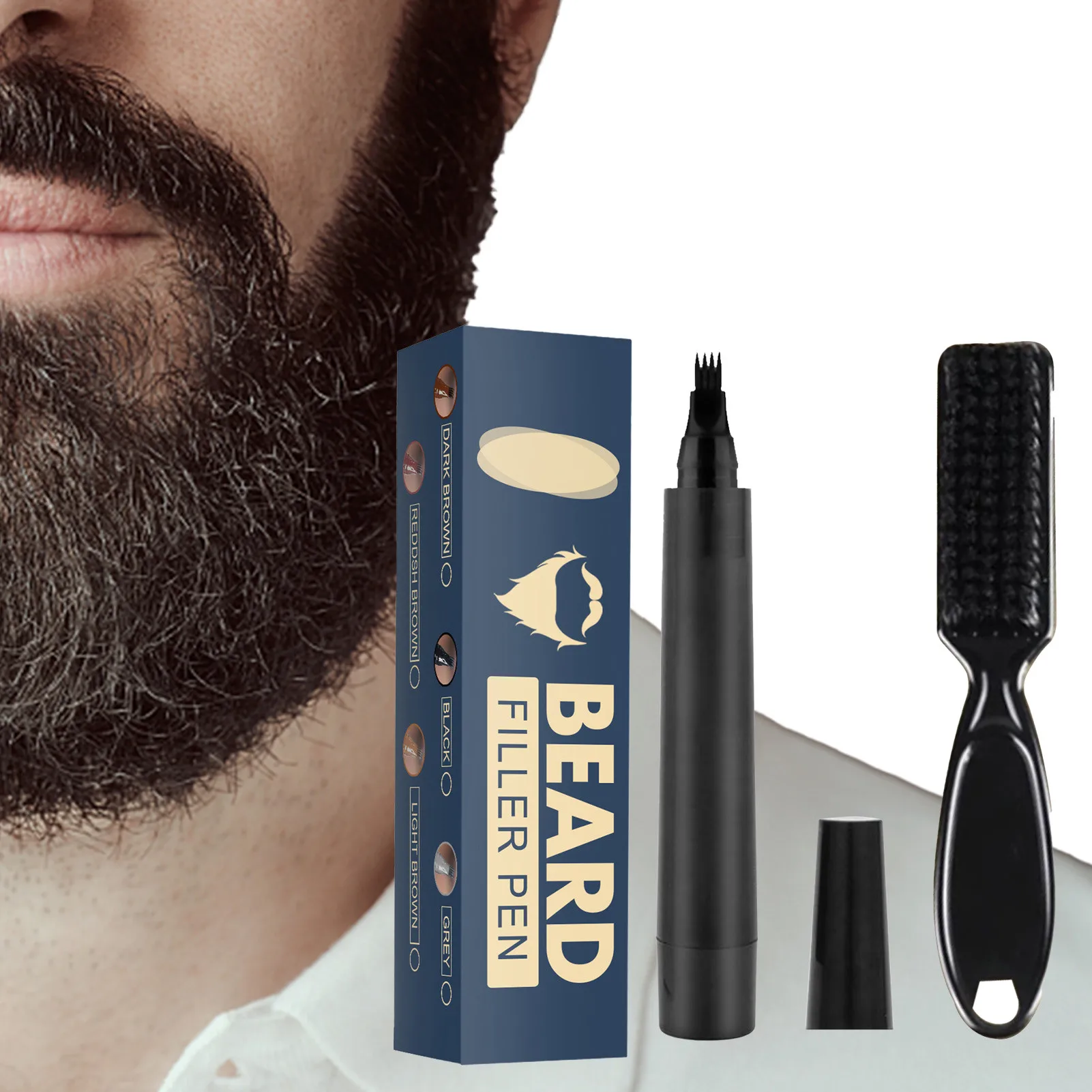 Beard Pencil Filler For Men Beard Filling Pen Kit Waterproof And Sweatproof Beard Filler Pen Kit With Brush Creates Natural
Beard Pencil Filler For Men Beard Filling Pen Kit Waterproof And Sweatproof Beard Filler Pen Kit With Brush Creates Natural