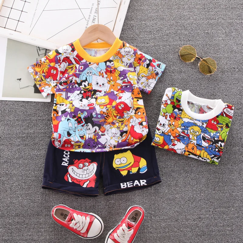 Boys Summer Clothes Sets Children Casual Cotton T-Shirts Shorts 2pcs Tracksuits For Bebe Infants Cute Sports Suit Outfit Toddler
Boys Summer Clothes Sets Children Casual Cotton T-Shirts Shorts 2pcs Tracksuits For Bebe Infants Cute Sports Suit Outfit Toddler