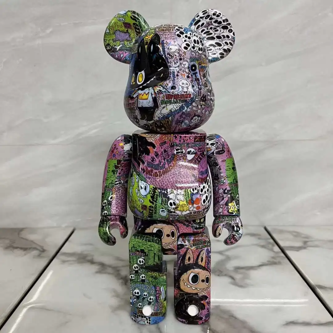 Трехмерные граффити-куклы Bearbrick 400% с разными узорами из АБС-пластика, шарнирное вращение со звуковой фигуркой
Трехмерные граффити-куклы Bearbrick 400% с разными узорами из АБС-пластика, шарнирное вращение со звуковой фигуркой