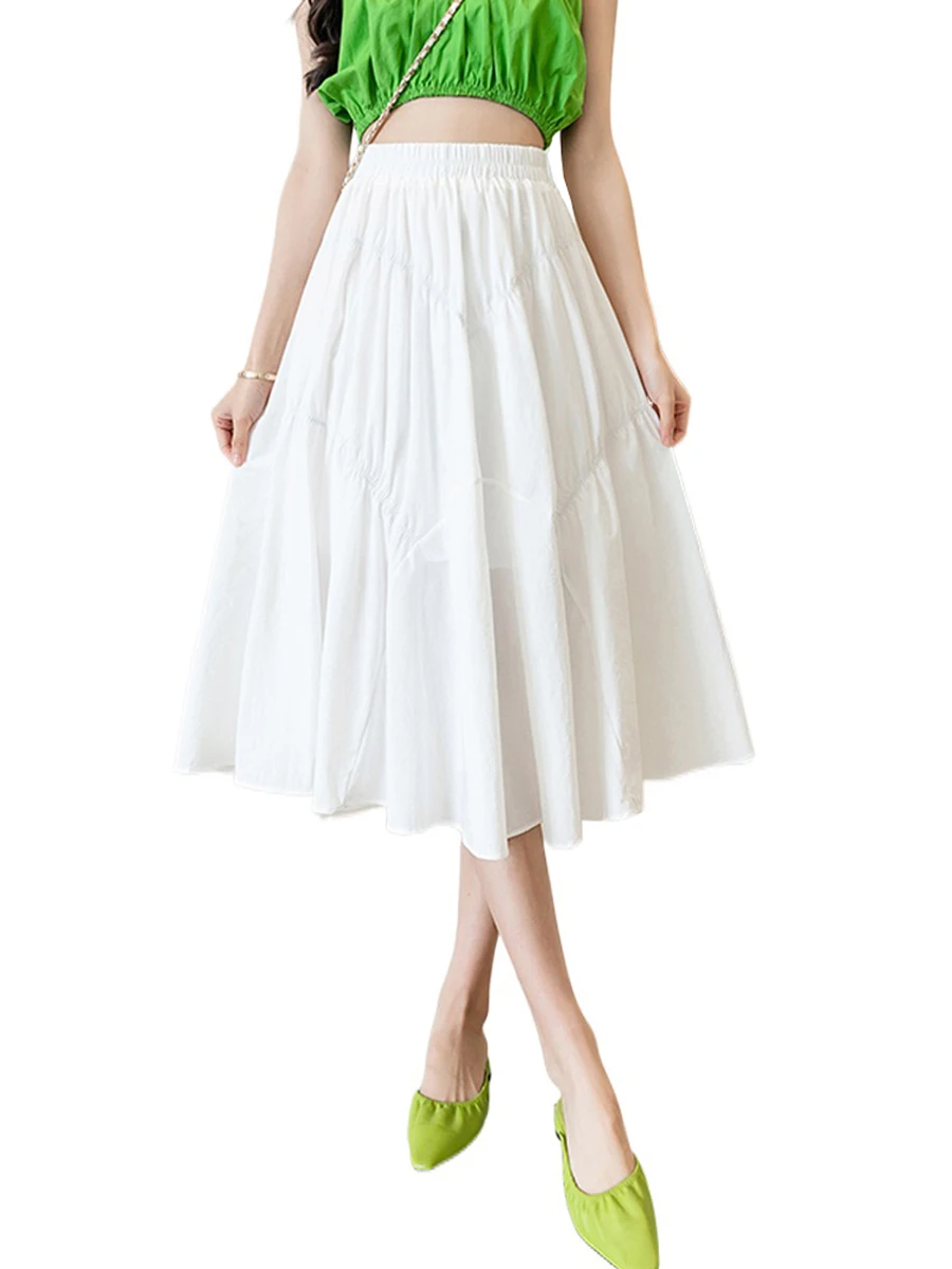 Winkinlin Women s Vintage Midi A-line Skirts Elastic High Waist Solid Color Flowy Long Skirts
Winkinlin Women s Vintage Midi A-line Skirts Elastic High Waist Solid Color Flowy Long Skirts