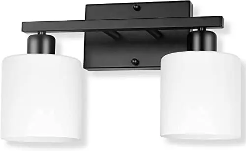 Black Bathroom Light Fixtures Over Mirror, Rustproof Vanity Lights for Bathroom, Modern 3-Light Wall Sconces for Living Room, Mi
Black Bathroom Light Fixtures Over Mirror, Rustproof Vanity Lights for Bathroom, Modern 3-Light Wall Sconces for Living Room, Mi