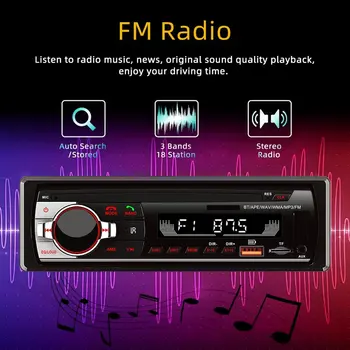 Car MP3 Player Wireless Handsfree Calling AM FM USB Radio Receiver Multimedia Car Stereo Car Stereo Audio Car Radio