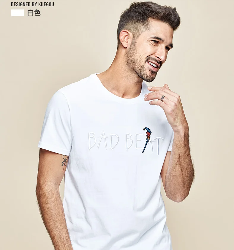 W4117- Men's short sleeve t-shirt men's cotton round neck letter embroidery half sleeve T-shirt .
W4117- Men's short sleeve t-shirt men's cotton round neck letter embroidery half sleeve T-shirt .