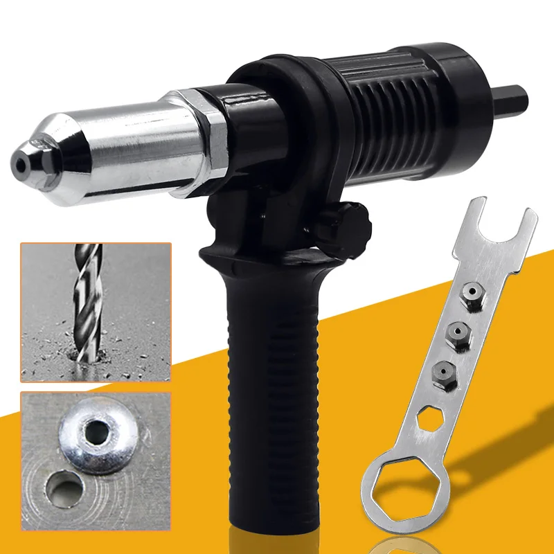 Electric Rivet Nut Gun Riveting Tool Cordless Riveting Drill Adaptor Insert nut tool Multifunction Nail Gun Auto Rivet
Electric Rivet Nut Gun Riveting Tool Cordless Riveting Drill Adaptor Insert nut tool Multifunction Nail Gun Auto Rivet