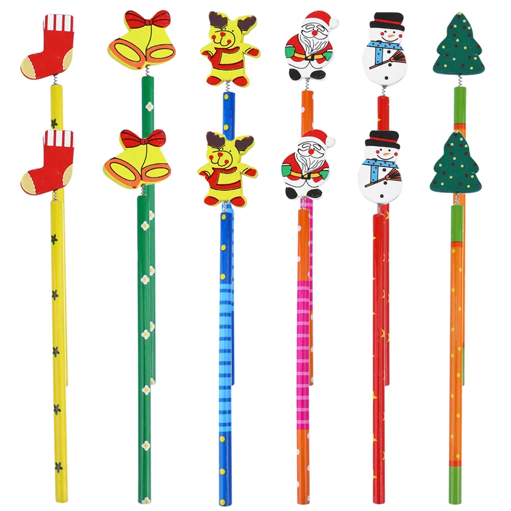 Christmas Kids Pencilwood Students Holiday Santa Favors Party Snowman Claus Pen Portable Funny Writing Fun Sketching Erasers
Christmas Kids Pencilwood Students Holiday Santa Favors Party Snowman Claus Pen Portable Funny Writing Fun Sketching Erasers