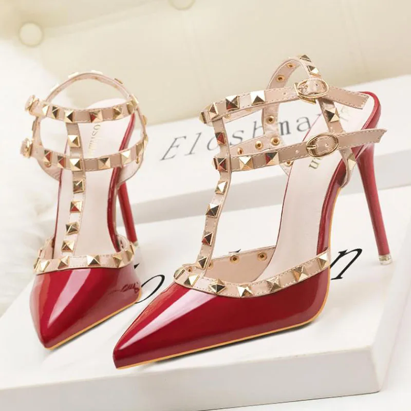 10cm High Heels Sexy Shoe for Women size34-40 Purple Burgundy Color 
10cm High Heels Sexy Shoe for Women size34-40 Purple Burgundy Color