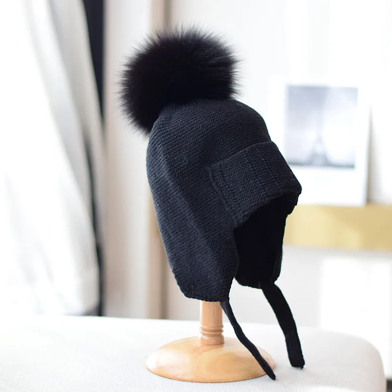 Fox Fur Ball Hat Women's Winter Thin Cashmere Thermal Knitting Woolen Yarn Bag Cap Ear Protection Confinement Cap
Fox Fur Ball Hat Women's Winter Thin Cashmere Thermal Knitting Woolen Yarn Bag Cap Ear Protection Confinement Cap
