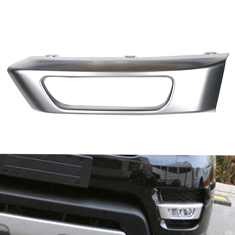 

LR045049 RO1038104 Silver Left Front Bumper Fog Light Cover Bezel Frame Case Fit for Land Rover Range Rover Sport L494 2014-2017