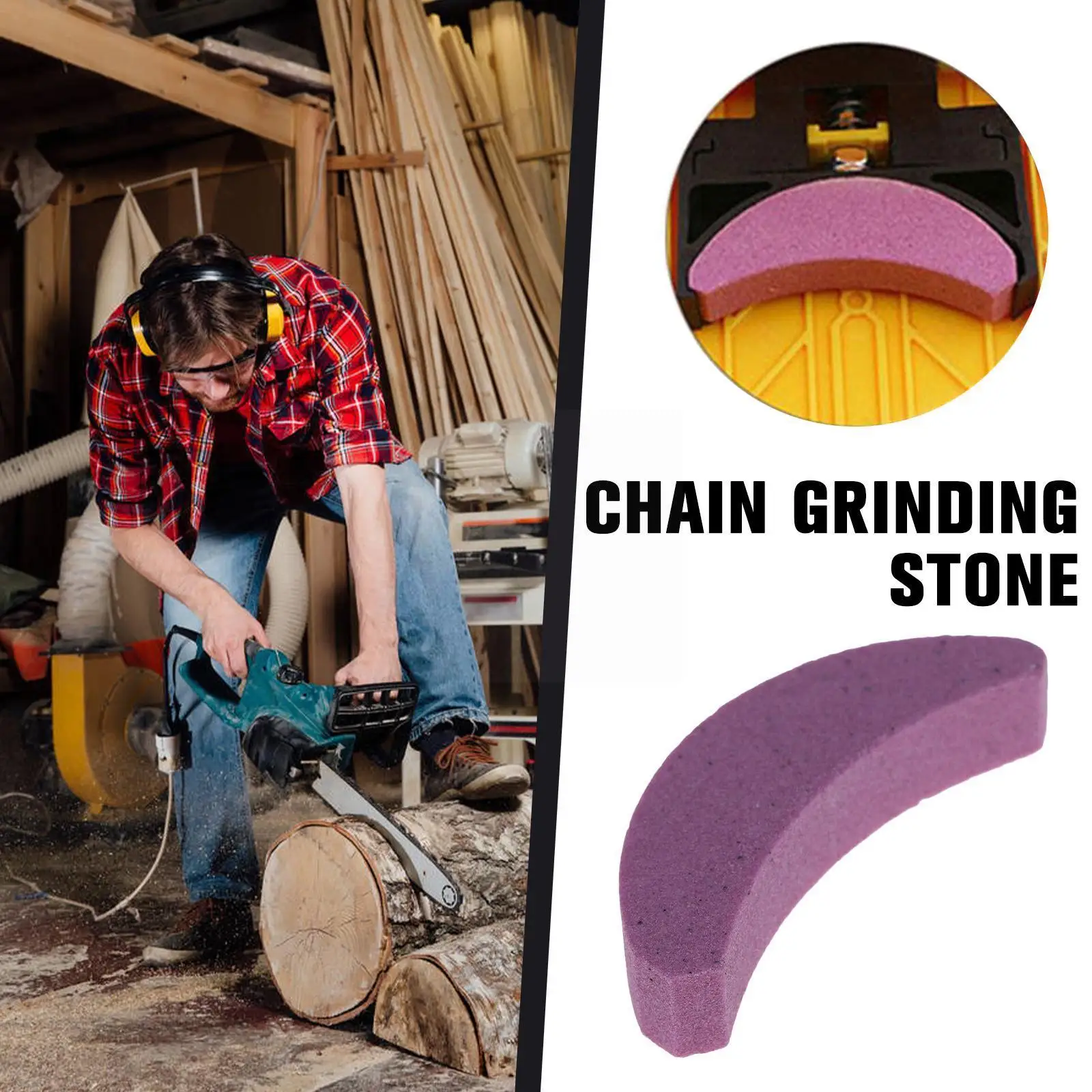 Portable Chain Saw Grinding Tool Oilstone Crescent-shaped Pink Whetstone Sharpener Whetstone For Chain Grinding Tools V3G4
Portable Chain Saw Grinding Tool Oilstone Crescent-shaped Pink Whetstone Sharpener Whetstone For Chain Grinding Tools V3G4