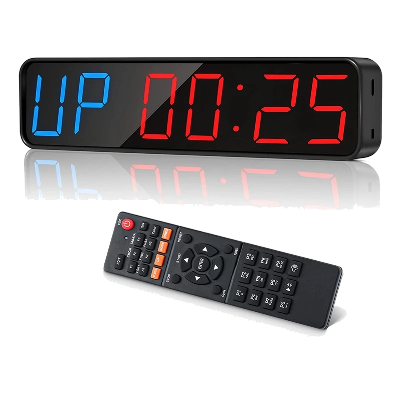 Gym Timer Large LED Digital Anti Vertigo Display, Workout Clock For Home Gym Garage Fitness
Gym Timer Large LED Digital Anti Vertigo Display, Workout Clock For Home Gym Garage Fitness