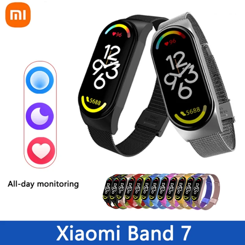 Original Xiaomi Mi Band 7 Smart Bracelet 12 Color AMOLED 1.62" Screen 24h Blood Oxygen Fitness Traker 5AM Waterproof Smart Band
Original Xiaomi Mi Band 7 Smart Bracelet 12 Color AMOLED 1.62" Screen 24h Blood Oxygen Fitness Traker 5AM Waterproof Smart Band