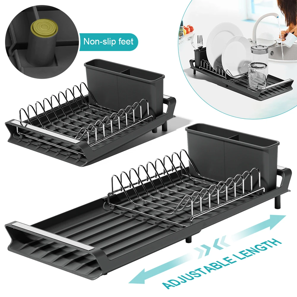 1PCS Metal Kitchen Dish Bowl Drying Rack Extendable Tableware Rack With Draining Tray Kitchen Tableware Organizer Basket
1PCS Metal Kitchen Dish Bowl Drying Rack Extendable Tableware Rack With Draining Tray Kitchen Tableware Organizer Basket