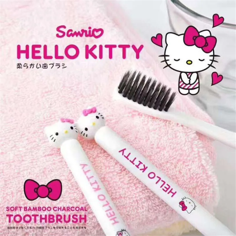 Sanrio Kawaii Kittys Soft Bristle Toothbrush Children Adult Home Bamboo Charcoal Soft Bristle Toothbrush Travel Portable Gift
Sanrio Kawaii Kittys Soft Bristle Toothbrush Children Adult Home Bamboo Charcoal Soft Bristle Toothbrush Travel Portable Gift