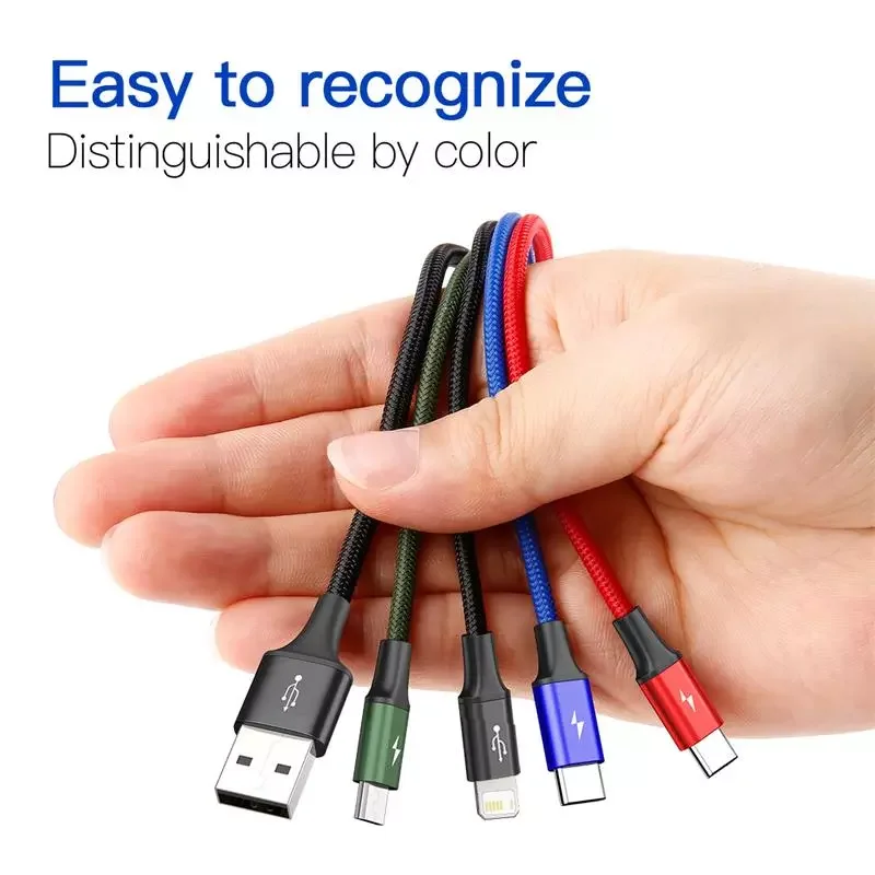 New Fashion for iPhone 11 Pro XR XS Max 7 for Samsung S20 4 in 1Charging Cable 3 in 1 USB Cable 3A Micro USB Type C Cable for
New Fashion for iPhone 11 Pro XR XS Max 7 for Samsung S20 4 in 1Charging Cable 3 in 1 USB Cable 3A Micro USB Type C Cable for