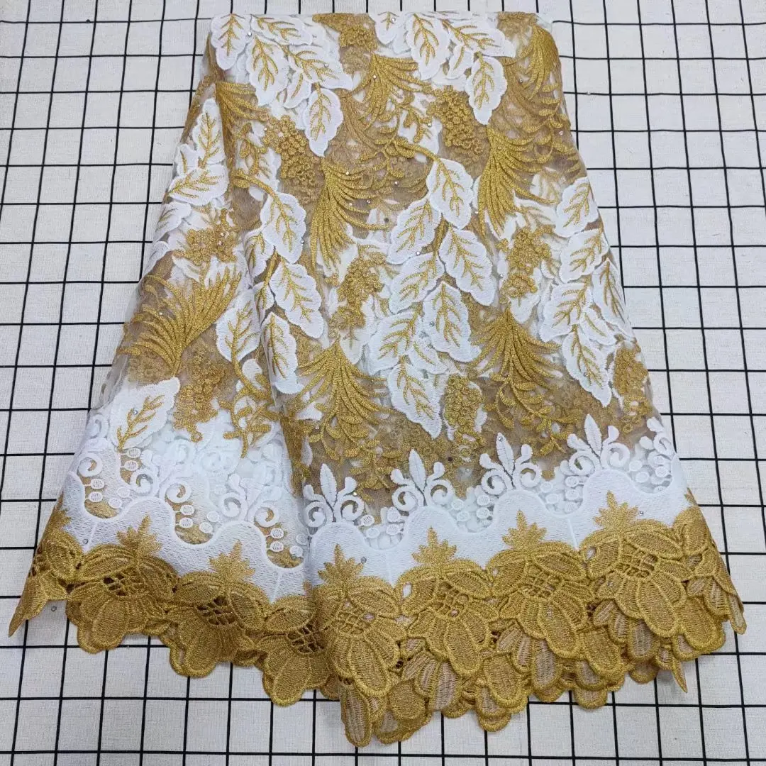 African Nigerian Tulle Lace Fabric High Quality Leaf Embroidery Milk Silk Voile Cord French Dress For Wedding Dresses
African Nigerian Tulle Lace Fabric High Quality Leaf Embroidery Milk Silk Voile Cord French Dress For Wedding Dresses