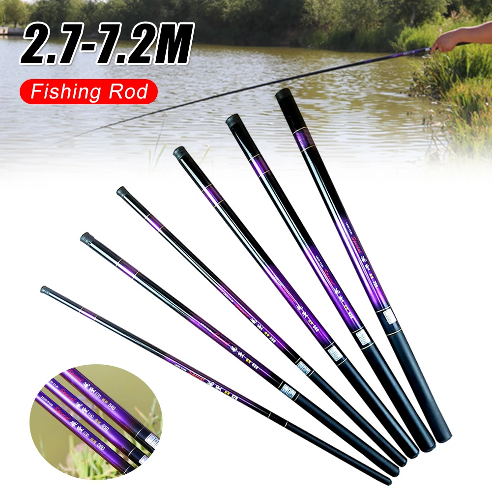 2.4m-5.7m Fishing Rod Telescopic Ultralight Rod Hard Pole Fishing Pole Carp Rod for Stream Freshwater Fishing Tackle Accessories
2.4m-5.7m Fishing Rod Telescopic Ultralight Rod Hard Pole Fishing Pole Carp Rod for Stream Freshwater Fishing Tackle Accessories