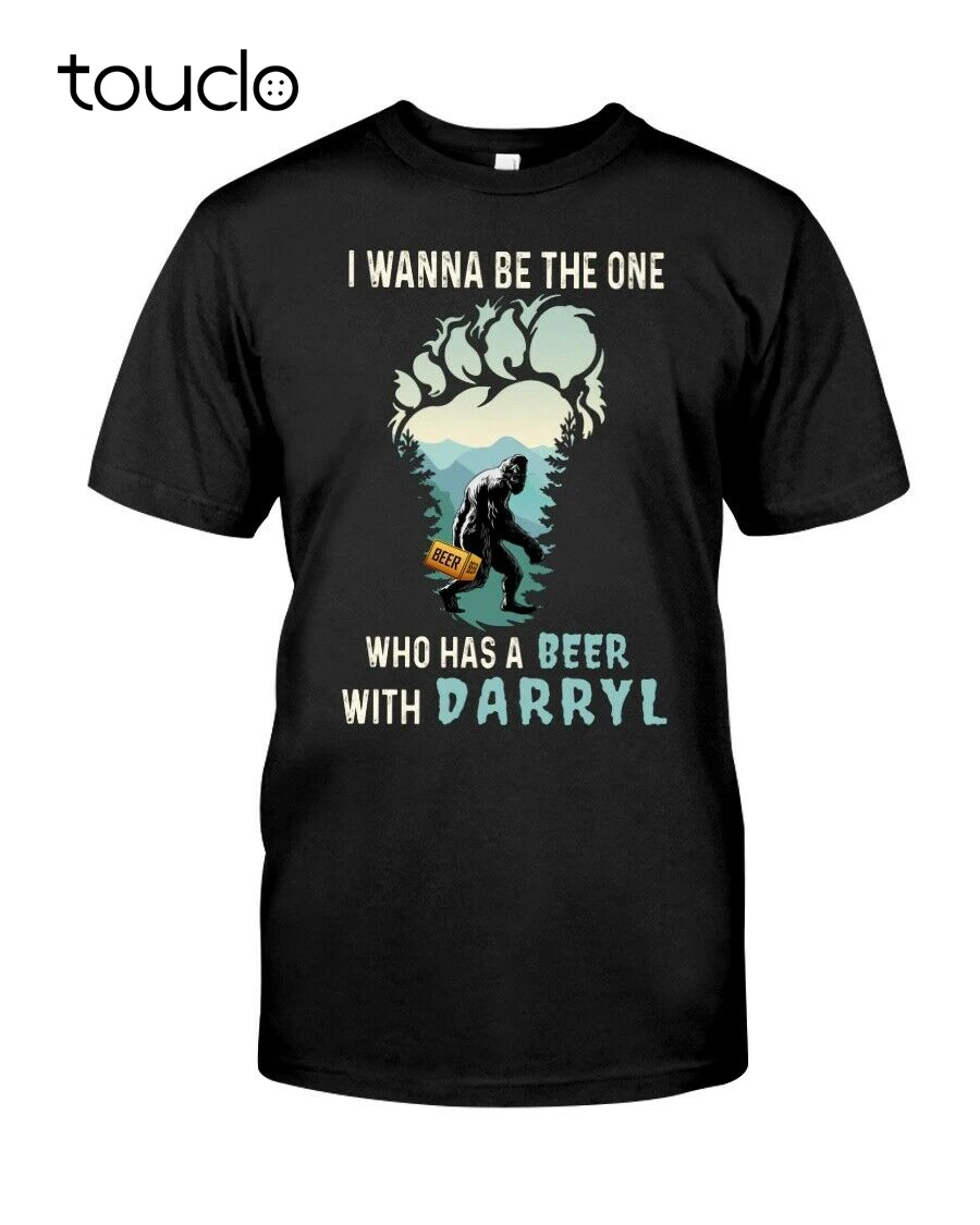 Мужская летняя футболка Bigfoot Sasquatch I Want Be The One, у которого есть пиво с надписью Darryl
Мужская летняя футболка Bigfoot Sasquatch I Want Be The One, у которого есть пиво с надписью Darryl
