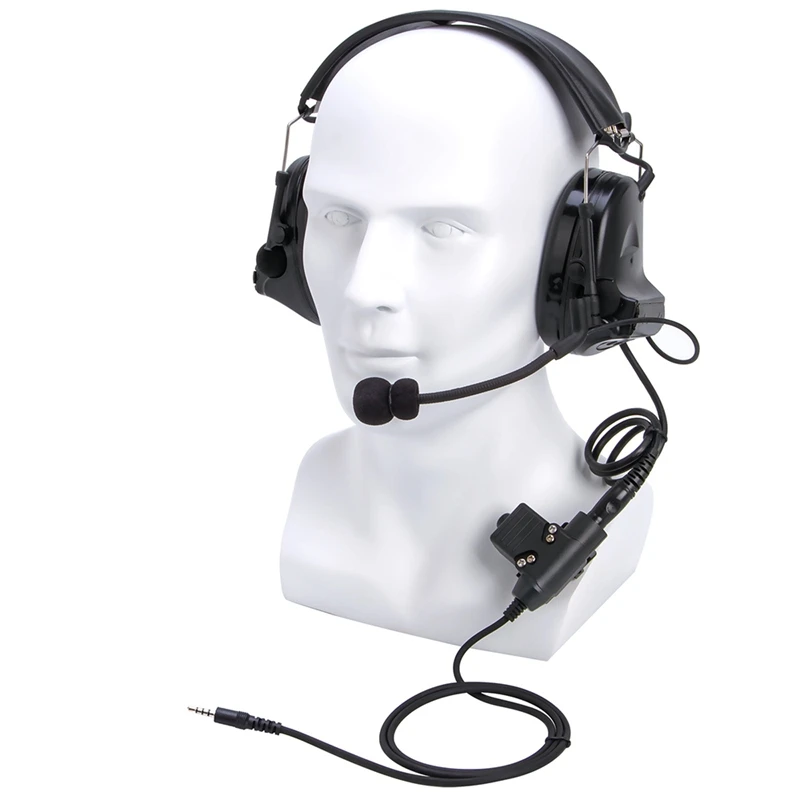 HFES U94 Headphones 3.5Mm Silicone Earmuffs Outdoor Hunting Sports Noise Cancelling Walkie Talkie Headphones
HFES U94 Headphones 3.5Mm Silicone Earmuffs Outdoor Hunting Sports Noise Cancelling Walkie Talkie Headphones