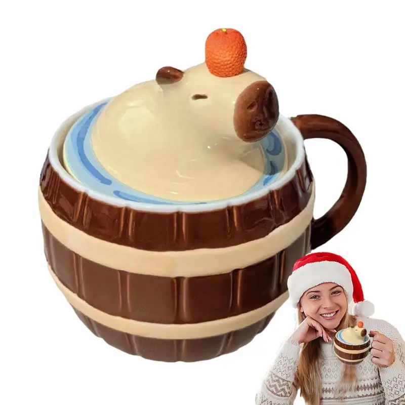 Capybara Mug Creative Cartoon Multi-purpose Coffee Mugs with Easy-to-Hold Handle and Lid For Kids Birthday Christmas Gift
Capybara Mug Creative Cartoon Multi-purpose Coffee Mugs with Easy-to-Hold Handle and Lid For Kids Birthday Christmas Gift