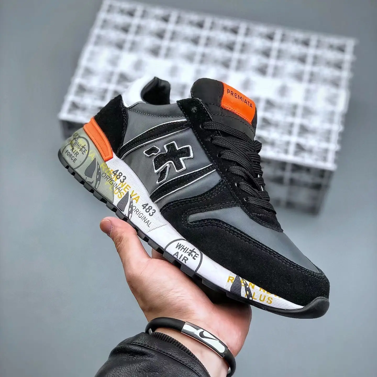 Men's PREMIATA Shoes Fashion Lightning Skateboard Running Shoes Breathable Casual Shoes Student Couple Outdoor Sneakers Eur40-45
Men's PREMIATA Shoes Fashion Lightning Skateboard Running Shoes Breathable Casual Shoes Student Couple Outdoor Sneakers Eur40-45