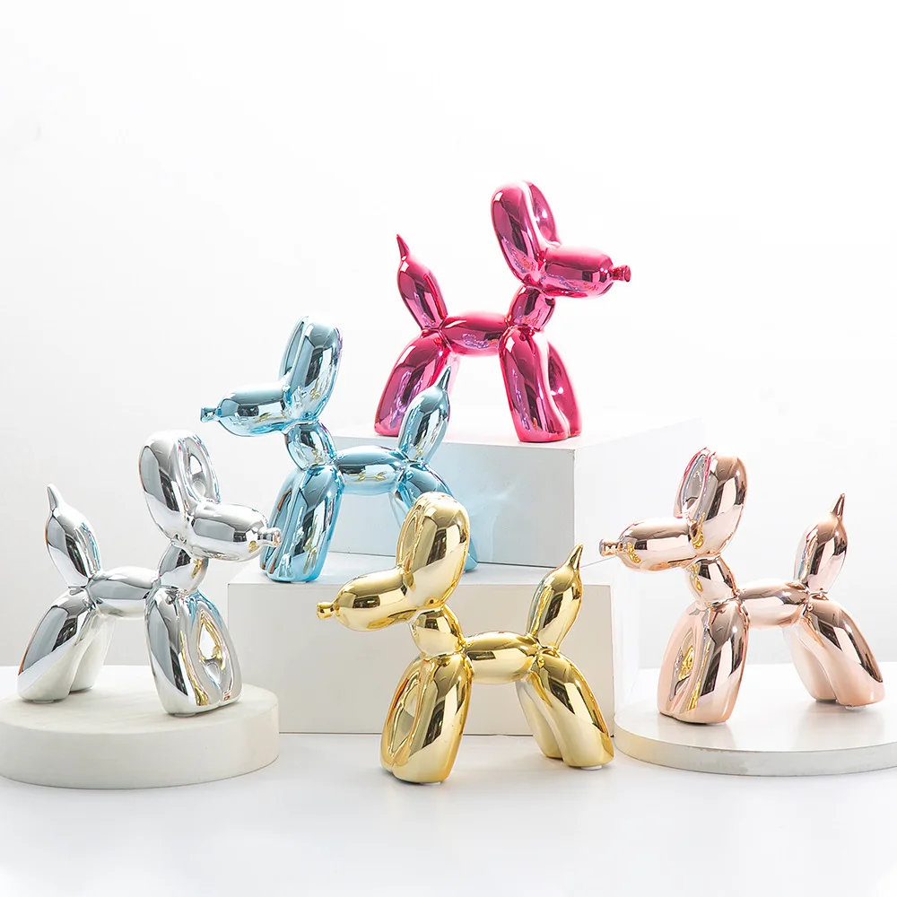 Nordic Resin Dog Ornaments Balloon Dog Crafts Sculpture Home Decoration Statue Kids Gifts Miniature Simulation Animal Figurines
Nordic Resin Dog Ornaments Balloon Dog Crafts Sculpture Home Decoration Statue Kids Gifts Miniature Simulation Animal Figurines
