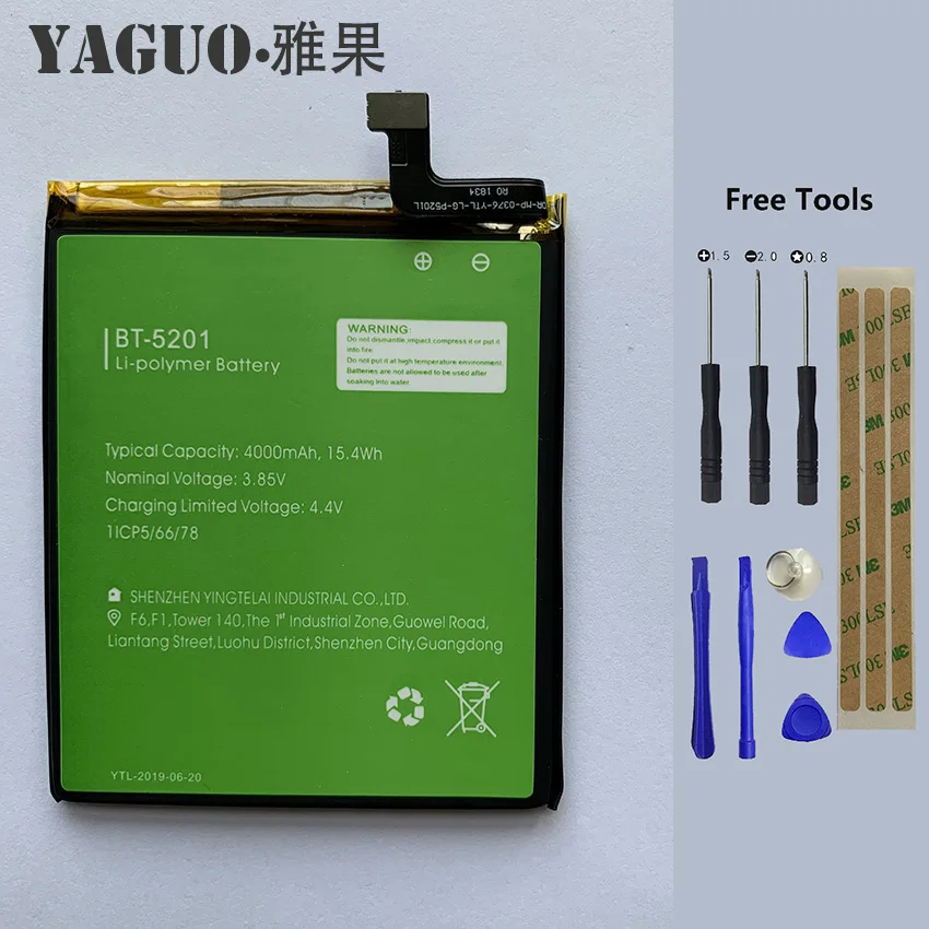100% Original High Quality Battery 4000mAh for LEAGOO Power 2 Power2 Pro BT-5201 BT5201 BT 5201 Batterie Batteria + Free Tools
100% Original High Quality Battery 4000mAh for LEAGOO Power 2 Power2 Pro BT-5201 BT5201 BT 5201 Batterie Batteria + Free Tools