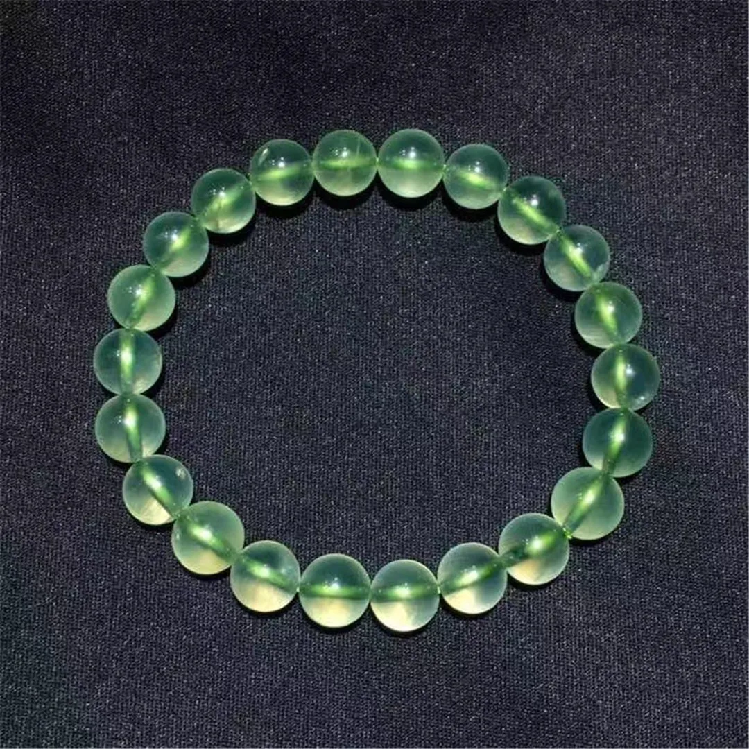 

8mm Natural Green Prehnite Bracelet Jewelry For Women Men Healing Love Gift Crystal Stone Beads Reiki Gemstone Strands AAAAA