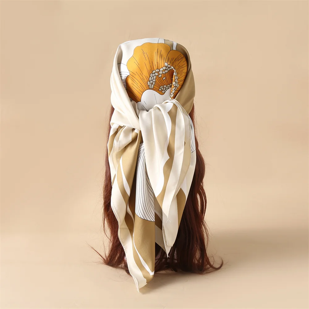 Twill Silk Scarf 90cm Luxury Brand Designer Hair Print Head Large Handkerchief Hijab Shawl Women Bandanna Foulard Muffler Wrap
Twill Silk Scarf 90cm Luxury Brand Designer Hair Print Head Large Handkerchief Hijab Shawl Women Bandanna Foulard Muffler Wrap