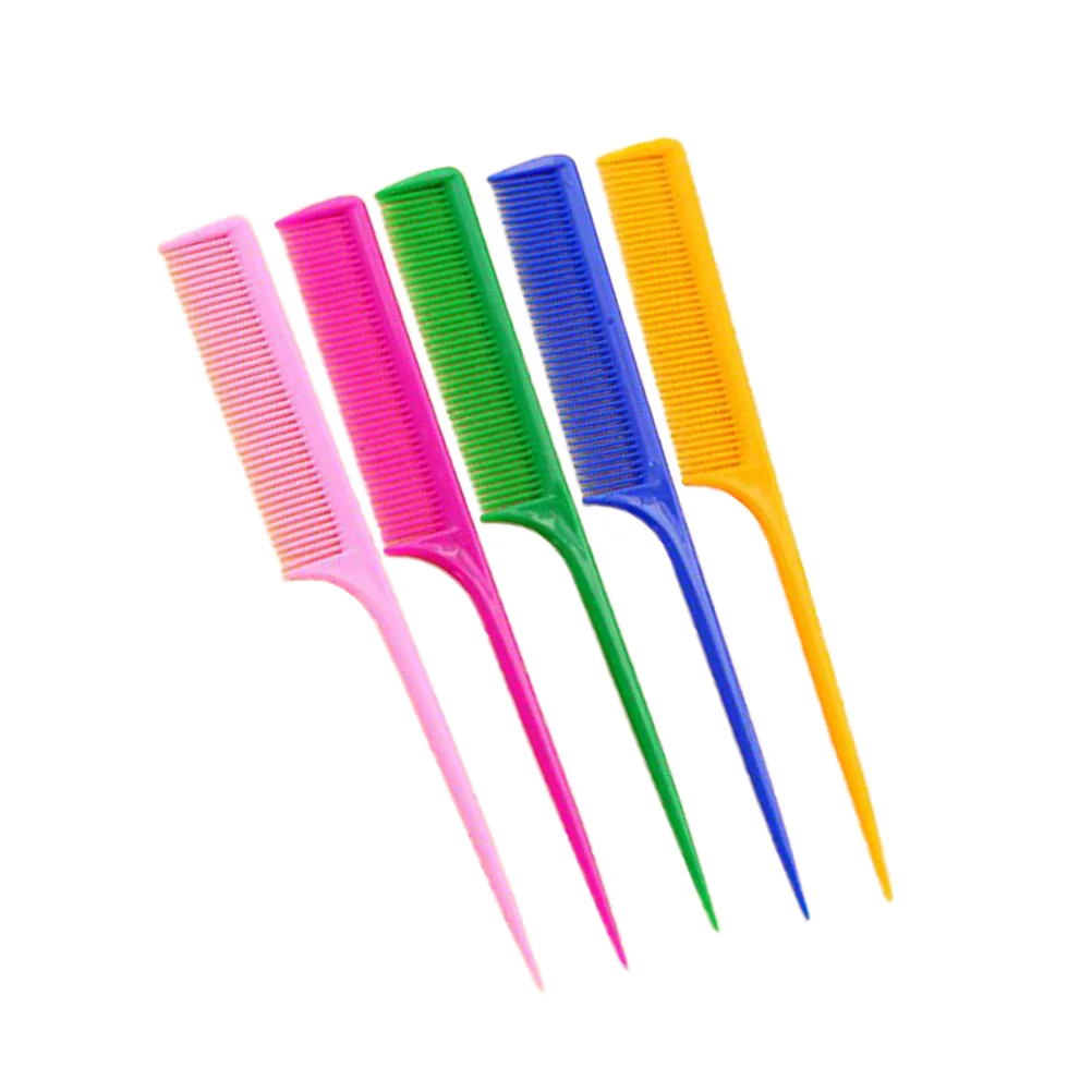 5pcs Salon Comb Long Handle Plastic Sharp Tail Hair Comb Pointed Tail Hairbrush for Home
5pcs Salon Comb Long Handle Plastic Sharp Tail Hair Comb Pointed Tail Hairbrush for Home