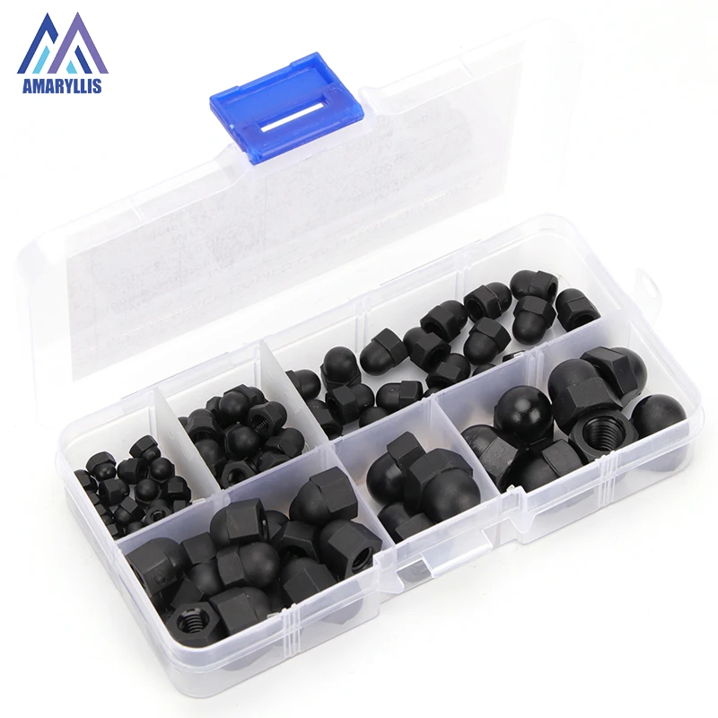 90pcs/box M3 M4 M5 M6 M8 Nylon Hexagon Domed Cap Acorn Nuts Ball Head Nut Plastic Round Head Hex Nuts White Black M38NLH111
90pcs/box M3 M4 M5 M6 M8 Nylon Hexagon Domed Cap Acorn Nuts Ball Head Nut Plastic Round Head Hex Nuts White Black M38NLH111