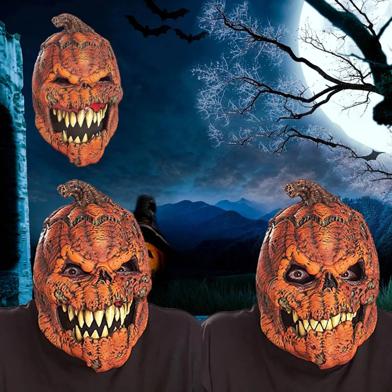 Halloween Horror Variation Pumpkin Head Decoration Pumpkin Head Demon Latex Mask Masquerade Carnival Halloween Mask
Halloween Horror Variation Pumpkin Head Decoration Pumpkin Head Demon Latex Mask Masquerade Carnival Halloween Mask