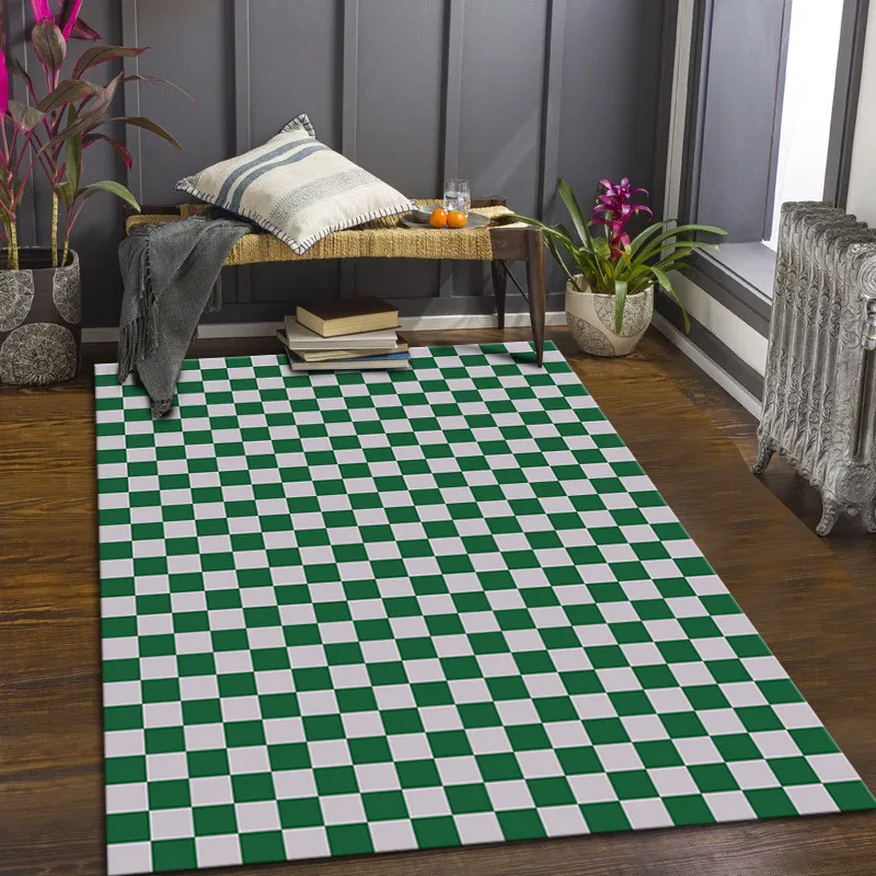 Moroccan Bedroom living Room Bedside mat Checkerboard Carpet Green and White plaid ins Wind Teenager Red Modern Geometry Printed
Moroccan Bedroom living Room Bedside mat Checkerboard Carpet Green and White plaid ins Wind Teenager Red Modern Geometry Printed