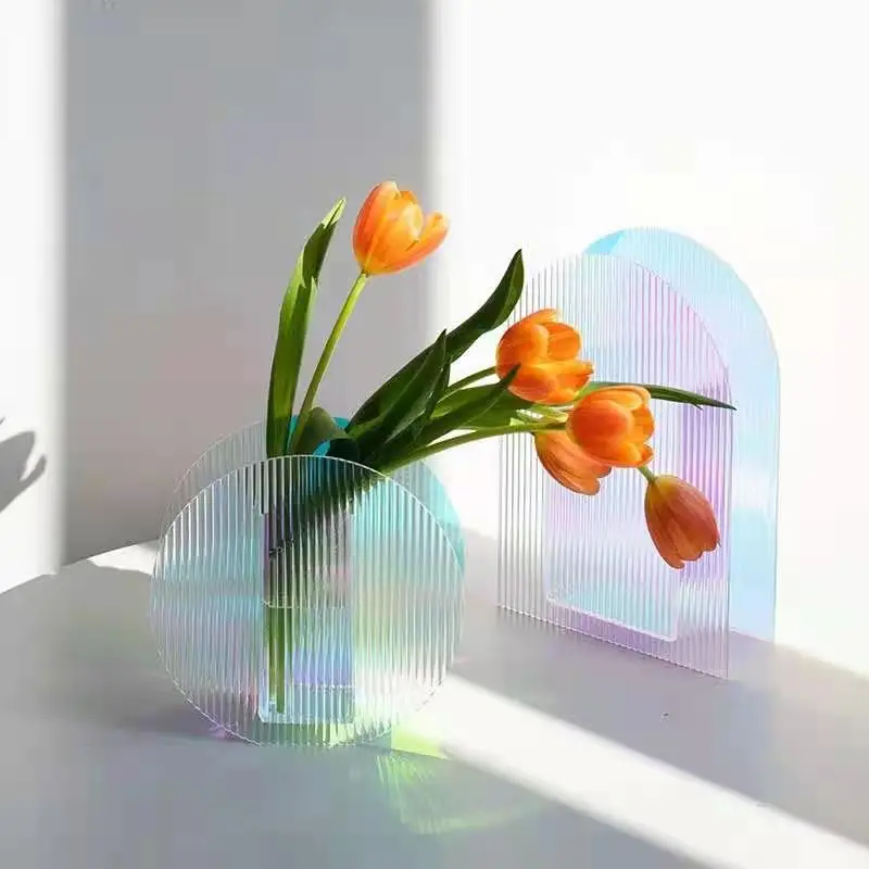 Acrylic Flower Vase Colorful Art FIower Arrangement Hydroponic Floral Vases Container Plants Bottle Desktop Wedding Decor
Acrylic Flower Vase Colorful Art FIower Arrangement Hydroponic Floral Vases Container Plants Bottle Desktop Wedding Decor