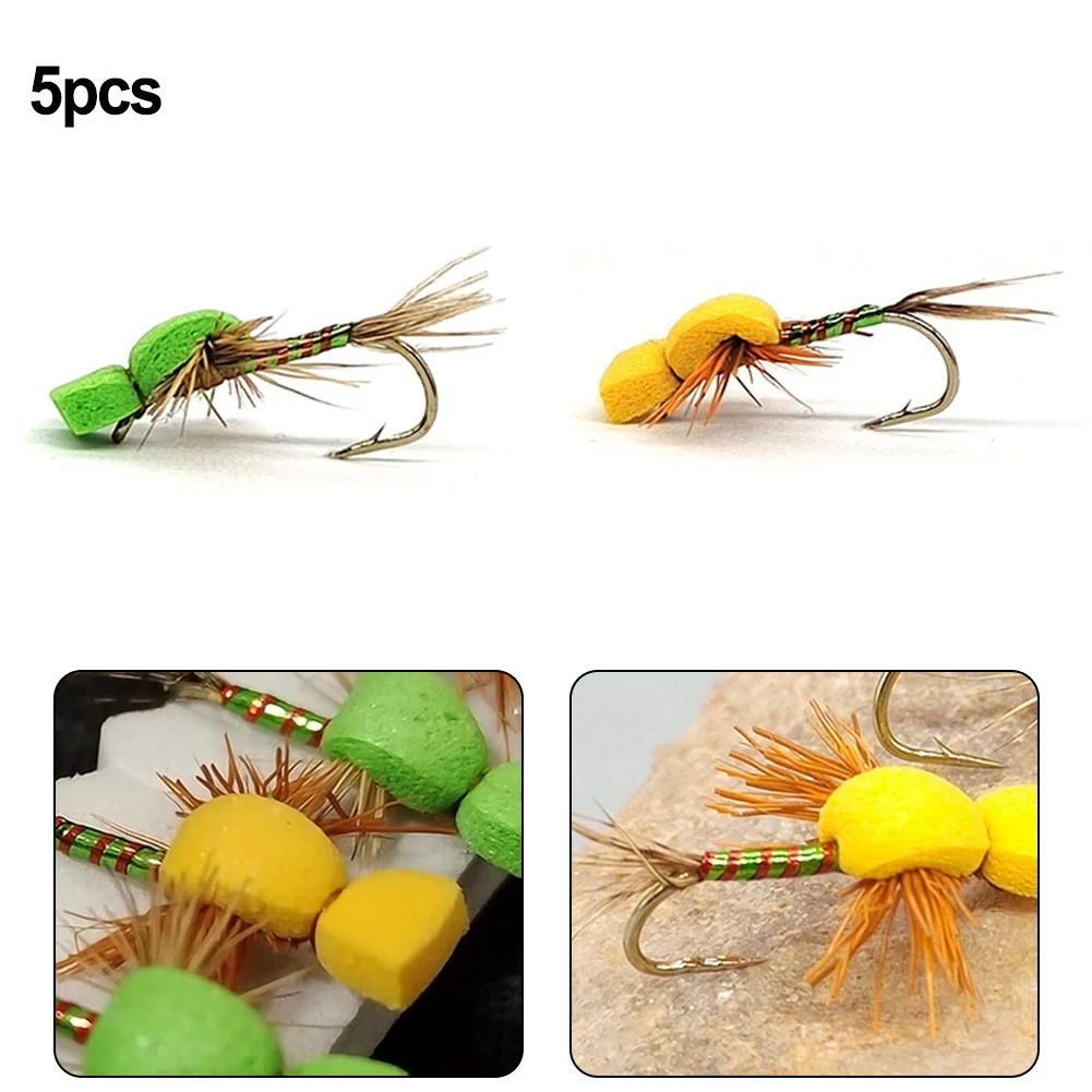 5PCS Foam Floating Fly Baits Dry Fly Artificial Insect Fish Bait Lure For Trout Salmon Bass Catfish Fishing Accessories
5PCS Foam Floating Fly Baits Dry Fly Artificial Insect Fish Bait Lure For Trout Salmon Bass Catfish Fishing Accessories