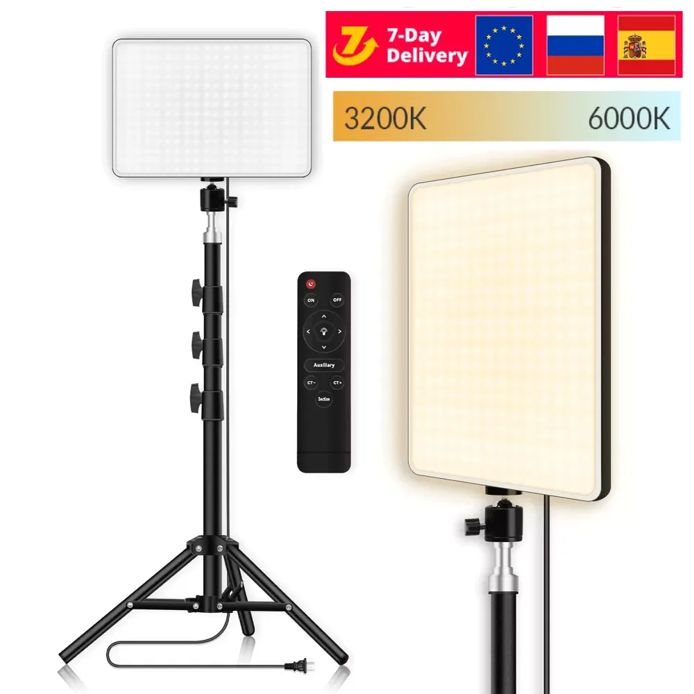 10inch LED Video Light Ring Panel 3200K-6000K Photography Lighting Lamp With Tripod Ring Lights For YouTube Tiktok Live Stream
10inch LED Video Light Ring Panel 3200K-6000K Photography Lighting Lamp With Tripod Ring Lights For YouTube Tiktok Live Stream