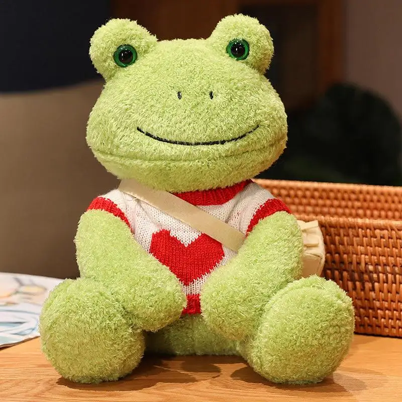 Dressed Frog Plush Toy Kawaii Stuffed Animal Frog Soft Doll Pillow Baby Boys Girls Toys Children Birthday Gift Popular Toys 2023
Dressed Frog Plush Toy Kawaii Stuffed Animal Frog Soft Doll Pillow Baby Boys Girls Toys Children Birthday Gift Popular Toys 2023