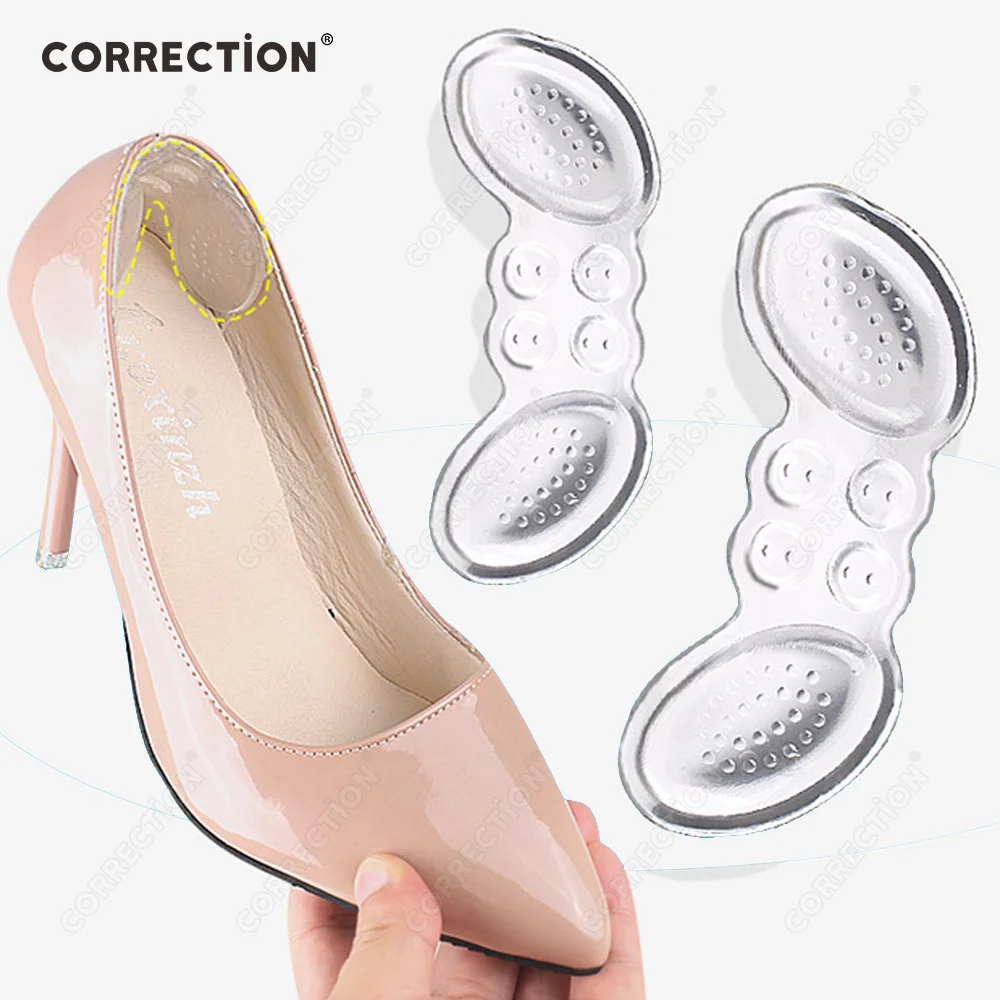 CORRECTION Silicone gel Women Insoles for Shoes High Heel Pad Adjust Size Heels Pads Protector Sticker Pain Relief Foot Care
CORRECTION Silicone gel Women Insoles for Shoes High Heel Pad Adjust Size Heels Pads Protector Sticker Pain Relief Foot Care