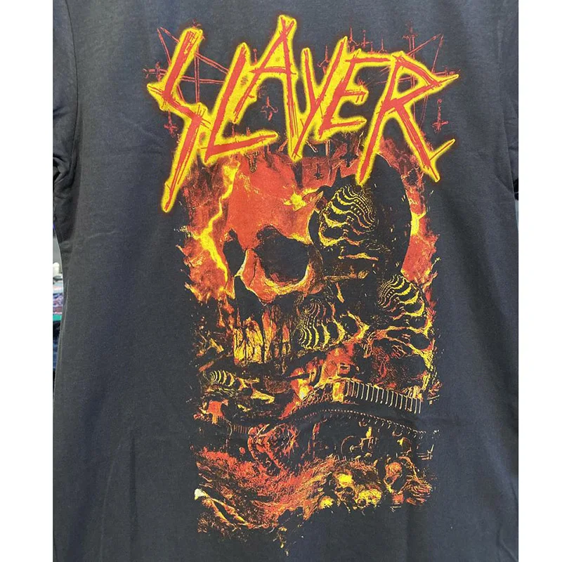 Slayer Thrash Metal T-shirt Heavy metal cooton T Shirt Retro loose print unisex T-shirt
Slayer Thrash Metal T-shirt Heavy metal cooton T Shirt Retro loose print unisex T-shirt