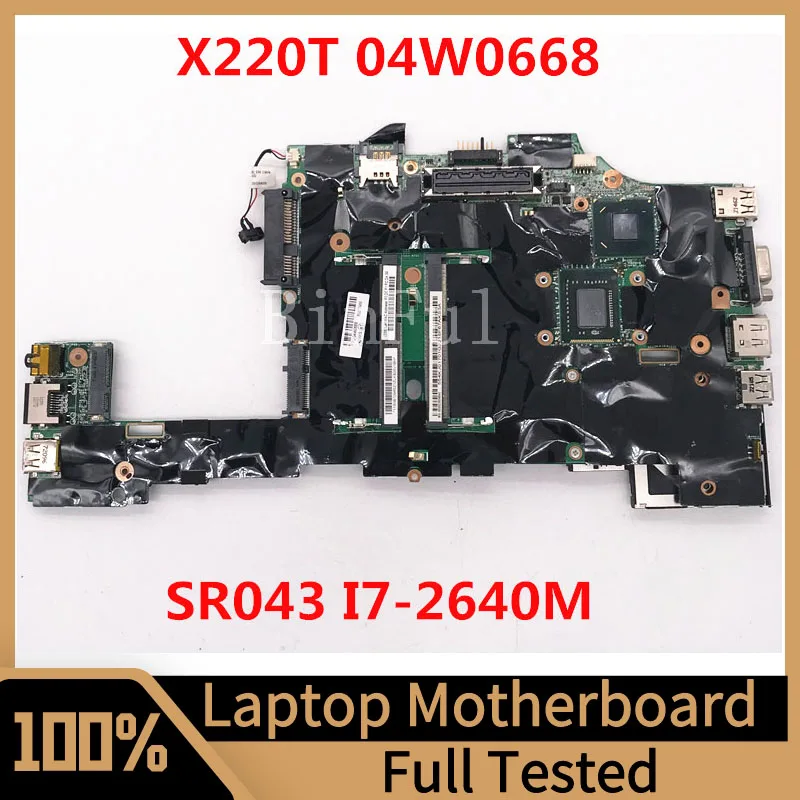Материнская плата 04W0668 для ноутбука Lenovo ThinkPad X220T, материнская плата со стандартным ЦПУ SR043, 100% протестированная, хорошо работает
Материнская плата 04W0668 для ноутбука Lenovo ThinkPad X220T, материнская плата со стандартным ЦПУ SR043, 100% протестированная, хорошо работает