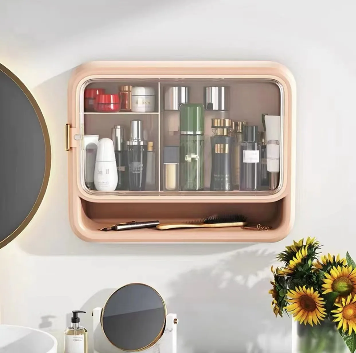 Bathroom Makeup Organizer Storage Punch-free Waterproof Wall Hanging Cosmetics Box
Bathroom Makeup Organizer Storage Punch-free Waterproof Wall Hanging Cosmetics Box