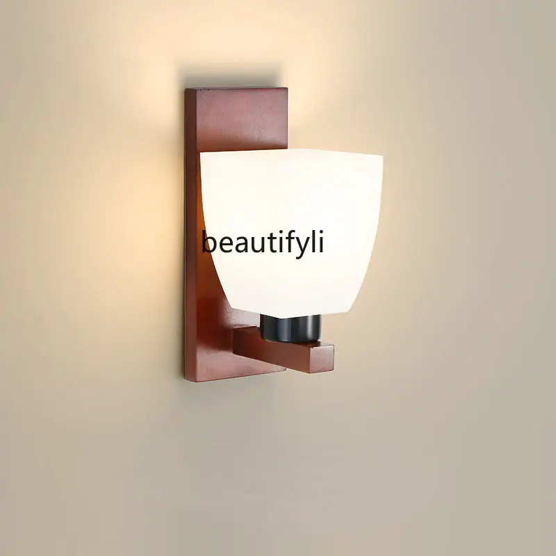 yj New Chinese Style Wall Lamp Solid Wood Bedroom Bedside Lamp Wooden Vintage Living Room Background Wall Lamp
yj New Chinese Style Wall Lamp Solid Wood Bedroom Bedside Lamp Wooden Vintage Living Room Background Wall Lamp