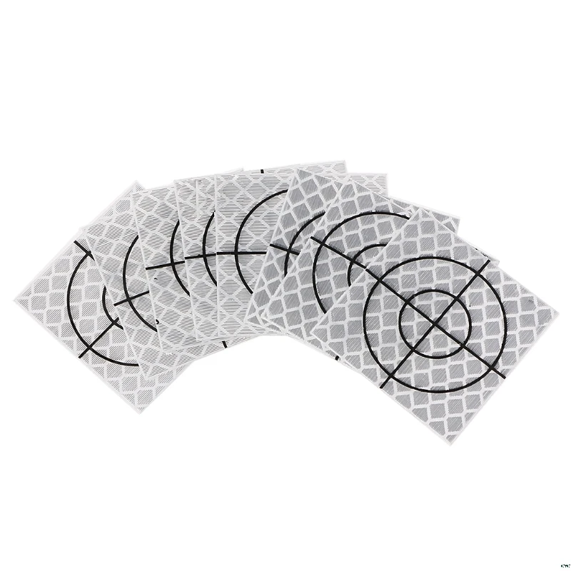 100pcs Reflector Sheet Reflective Tape Target Total Station 20/30/40/50/60mm For Tunnel Engineering Building Construction
100pcs Reflector Sheet Reflective Tape Target Total Station 20/30/40/50/60mm For Tunnel Engineering Building Construction
